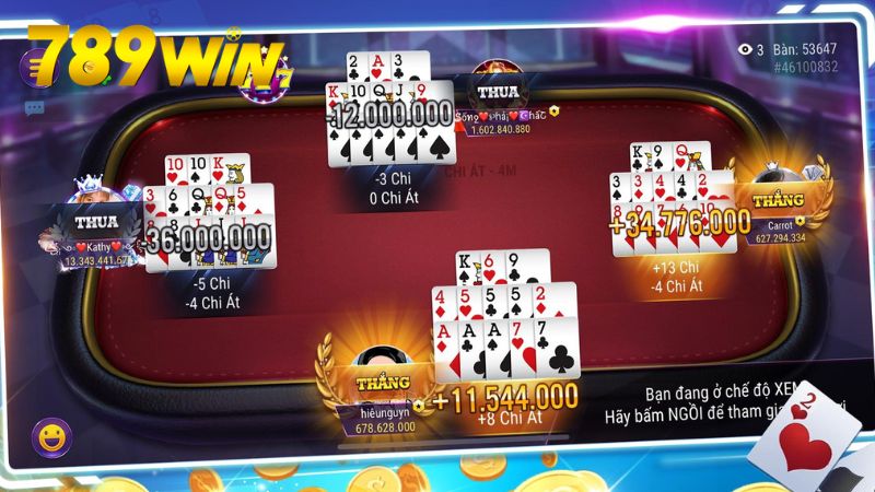 Bài mậu binh 789win - So tài chiến thuật, thắng lớn 7 Trải nghiệm bài mậu binh tại 789win